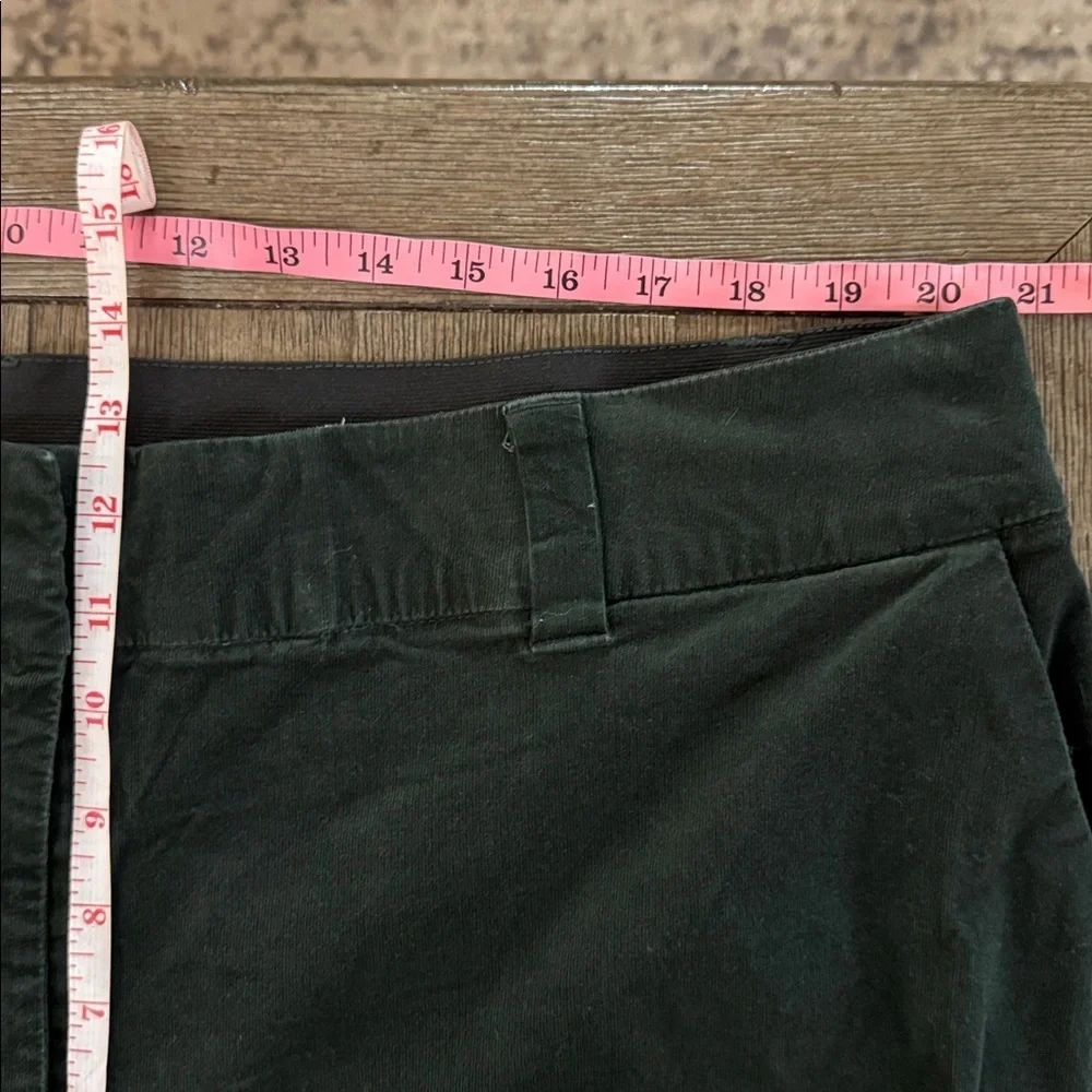 Lane Bryant Corduroy Trouser Pants in Green 22 Short